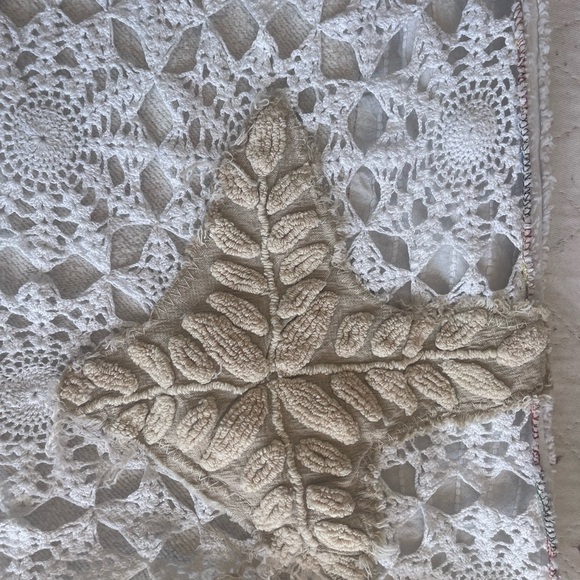 Jelbel Up cycled Lace and Embroidery Patchwork Midi Skirt -ONE of a Kind - Picture 10 of 13